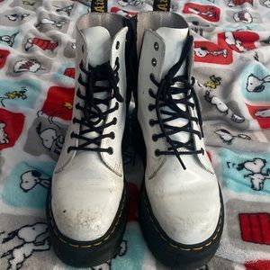 Used white Doc Martens